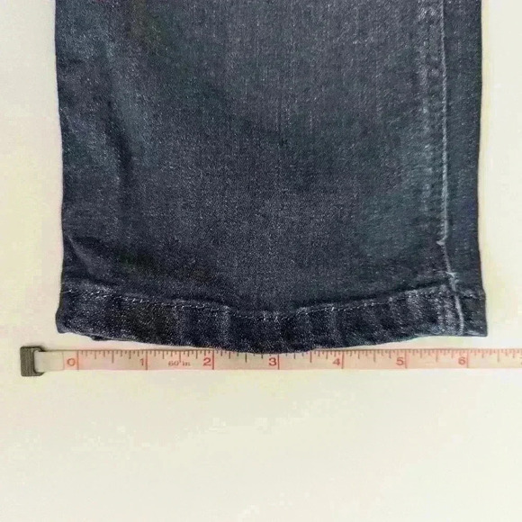 Karen Miller Skinny Denim Jeans, Size 10, Dark Wash Stretch - Picture 6 of 7